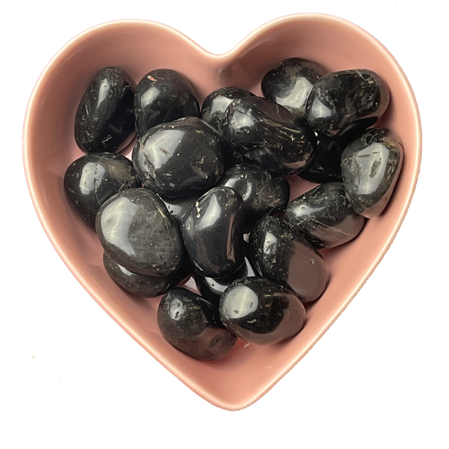 Black Onyx Tumbled Stone Natural Gemstone - One Stone - Magick Magick.com