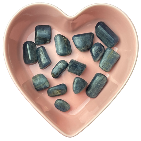 Blue Kyanite Tumbled Stone Natural Gemstone - One Stone - Magick Magick.com