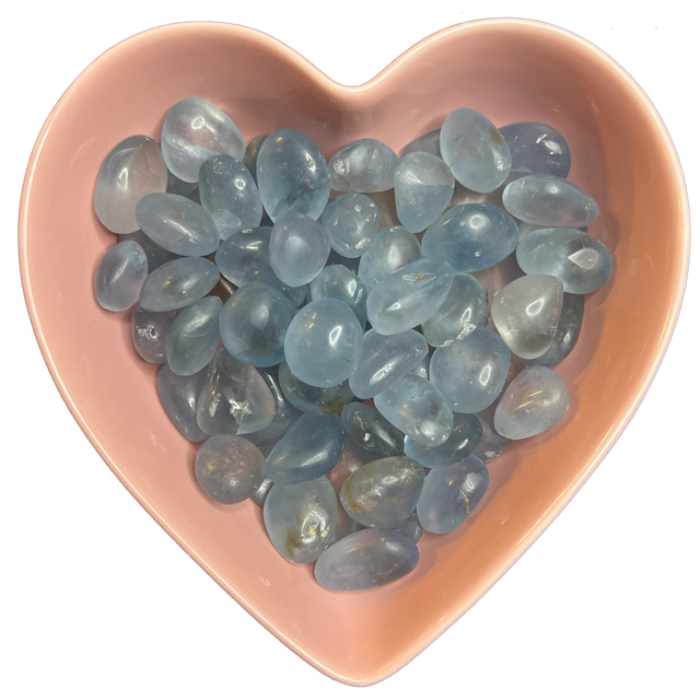 Celestite Tumbled Stone Natural Gemstone - One Stone - Magick Magick.com