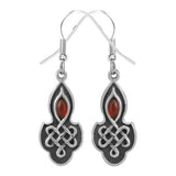 Celtic Ruby Stainless Steel Earrings - Magick Magick.com