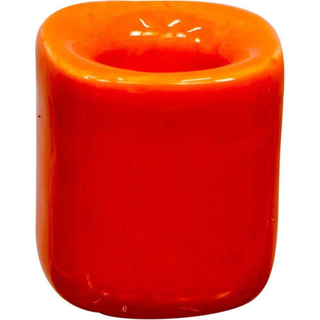 Ceramic Chime Candle Holder - Orange - Magick Magick.com