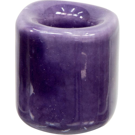 Ceramic Chime Candle Holder - Purple - Magick Magick.com