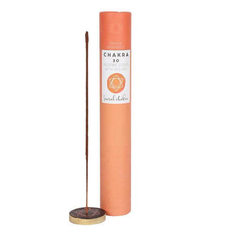 Chakra Incense Sticks with Holder - Sacral - Orange (30 Sticks) - Magick Magick.com