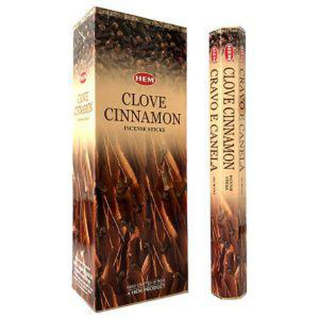 Clove Cinnamon HEM Incense Stick 20 Pack - Magick Magick.com