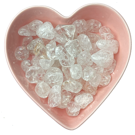 Cracked Quartz Tumbled Stone Natural Gemstone - One Stone - Magick Magick.com