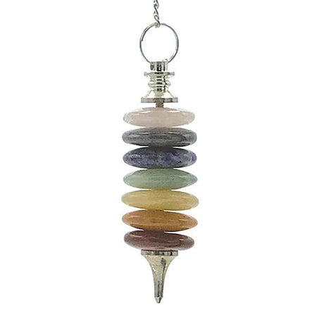 Deluxe Seven Rings of Chakras Pendulum by Lo Scarabeo - Magick Magick.com