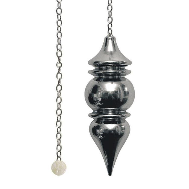 Deluxe Silver Wisdom Chamber Pendulum by Lo Scarabeo - Magick Magick.com