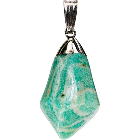 Diamond Shape Stone Pendant - Amazonite - Magick Magick.com