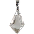Diamond Shape Stone Pendant - Clear Quartz - Magick Magick.com