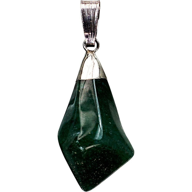 Diamond Shape Stone Pendant - Green Aventurine - Magick Magick.com