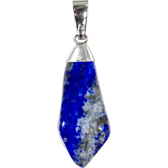 Diamond Shape Stone Pendant - Lapis Lazuli - Magick Magick.com