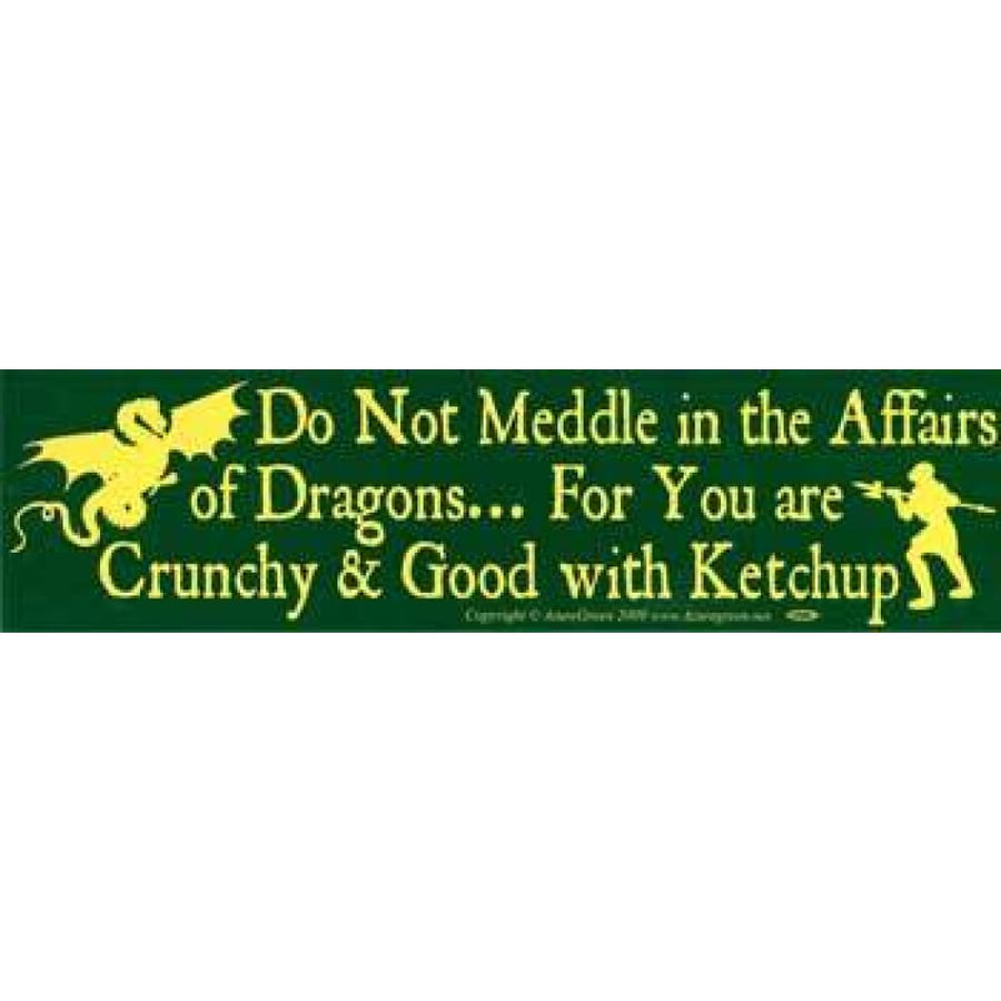 Do Not Meddle In The Affairs of Dragons For You Are Crunchy And Good With Ketchup - Magick Magick.com