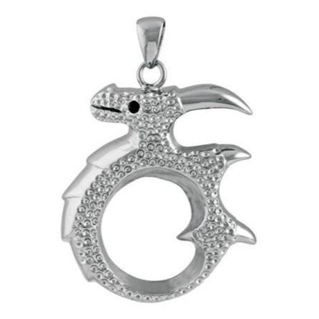 Dragon Wreath Stainless Steel Pendant - Magick Magick.com