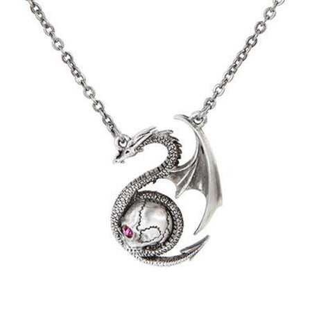 Dragon with Skull Necklace - Magick Magick.com