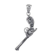 Dueling Pistol Stainless Steel Pendant - Magick Magick.com