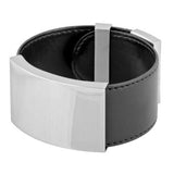 Era Black Leather & Stainless Steel Bracelet - Magick Magick.com