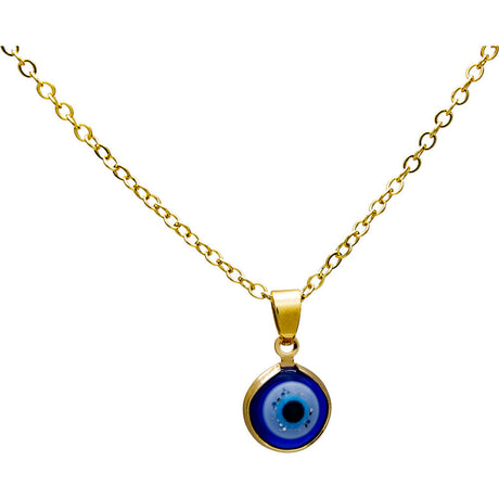 Evil Eye Protection Necklace - Blue Evil Eye - Gold - Magick Magick.com