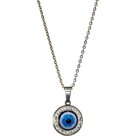 Evil Eye Protection Necklace - Evil Eye with Gems - Magick Magick.com