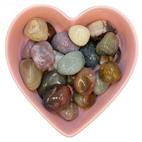 Fancy Agate Tumbled Stone Natural Gemstone - One Stone - Magick Magick.com