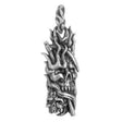 Flaming Scythe Pendant - Magick Magick.com