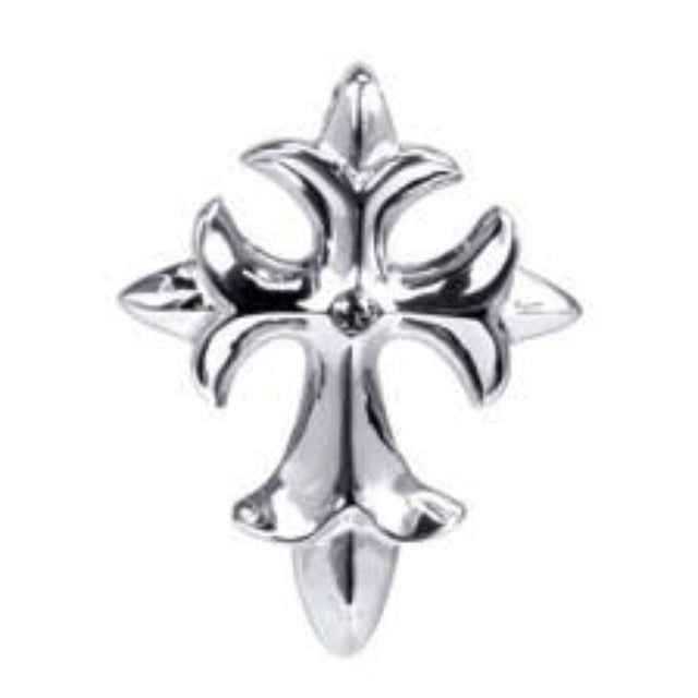 Fleur Cross Stainless Steel Pendant - Magick Magick.com