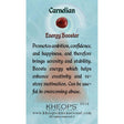 Gemstone Properties Info Card - Carnelian - Magick Magick.com