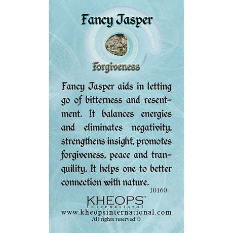 Gemstone Properties Info Card - Fancy Jasper - Magick Magick.com