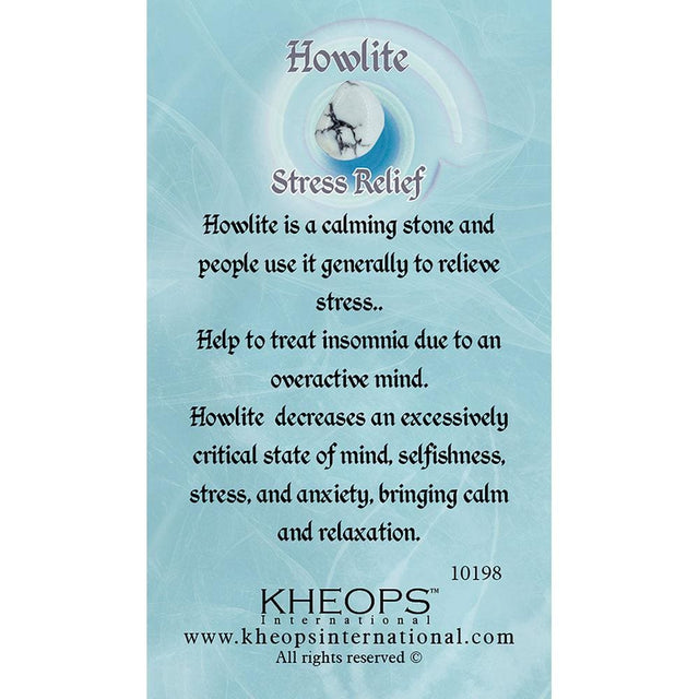 Gemstone Properties Info Card - Howlite - Magick Magick.com