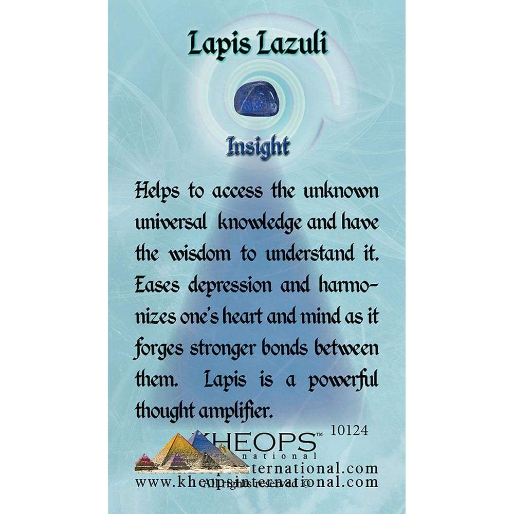 Gemstone Properties Info Card - Lapis Lazuli - Magick Magick.com