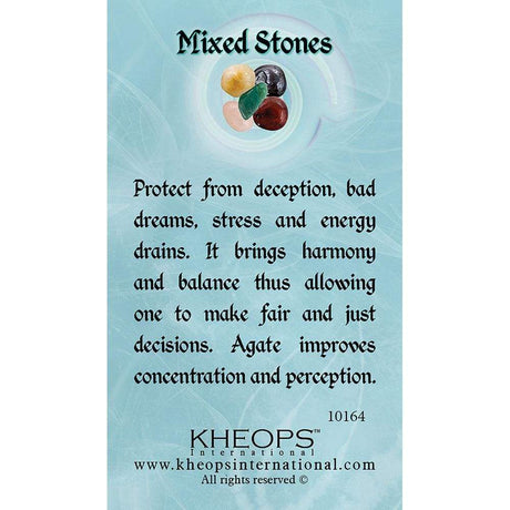 Gemstone Properties Info Card - Mixed Stones - Magick Magick.com