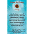 Gemstone Properties Info Card - Sedona Red Jasper - Magick Magick.com