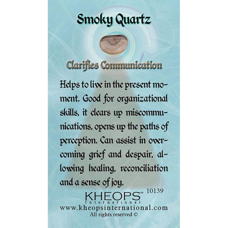 Gemstone Properties Info Card - Smoky Quartz - Magick Magick.com