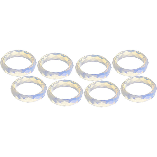 Gemstone Rings - Faceted - Opalite (Pack of 25) - Magick Magick.com