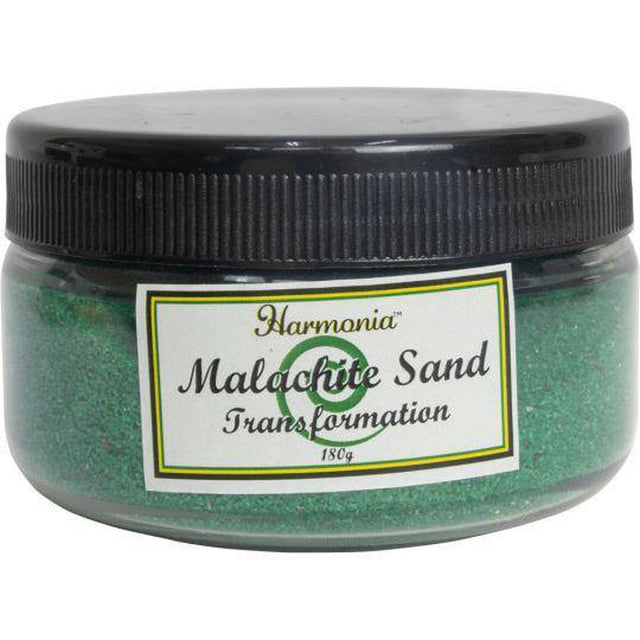 Gemstone Sand Jar 180 gram - Malachite - Magick Magick.com