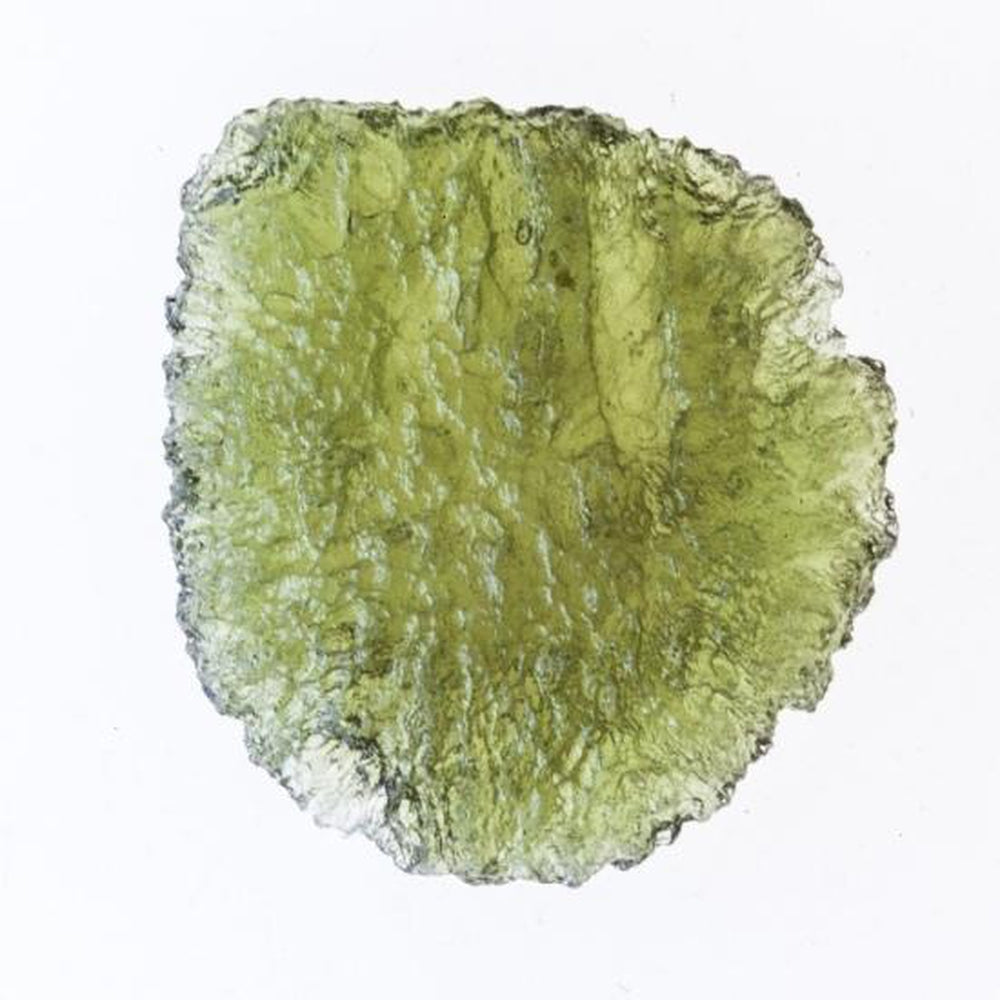 Genuine Moldavite Rough Gemstone - 4.2 grams / 21 cts (23 x 21 x 5 mm) - Magick Magick.com