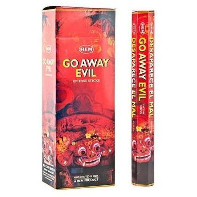 Go Away Evil HEM Incense Stick 20 Pack - Magick Magick.com