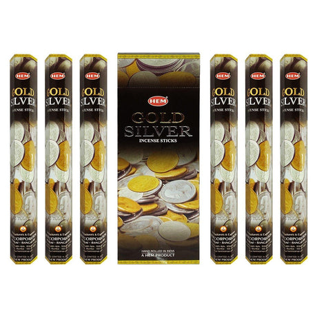 Gold & Silver Rain HEM Incense Stick 20 Pack - Magick Magick.com