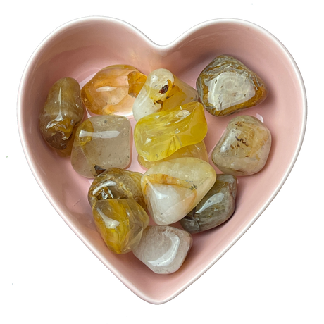 Golden Healer Quartz Tumbled Stone Natural Gemstone - One Stone - Magick Magick.com