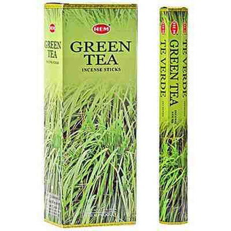 Green Tea HEM Incense Stick 20 Pack - Magick Magick.com