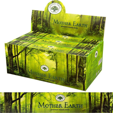 Green Tree Incense 15 gram - Mother Earth (Pack of 12) - Magick Magick.com