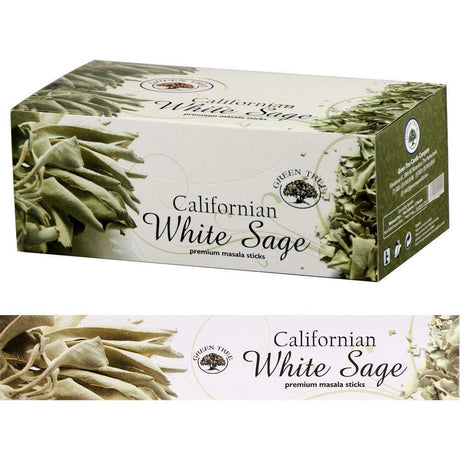 Green Tree Incense 15 gram - White Sage (Pack of 12) - Magick Magick.com