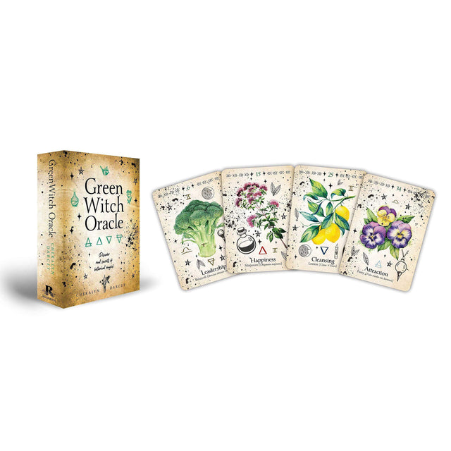 Green Witch Oracle Cards: Discover Real Secrets of Natural Magick by Cheralyn Darcey - Magick Magick.com