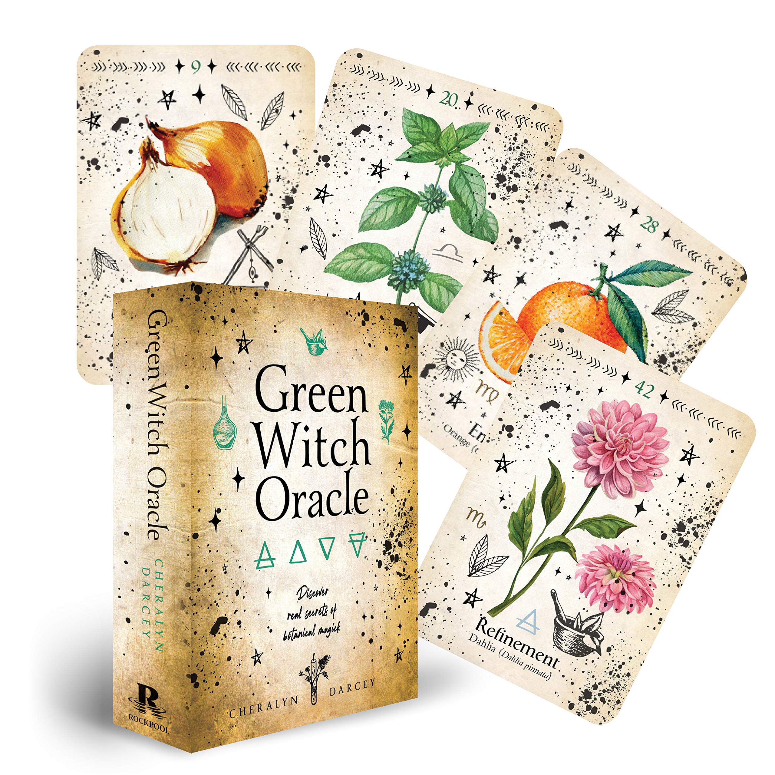 Green Witch Oracle Cards: Discover Real Secrets of Natural Magick by Cheralyn Darcey from