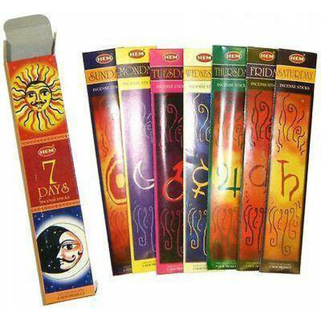HEM 7 Days Incense, 35 Stick Pack - Magick Magick.com