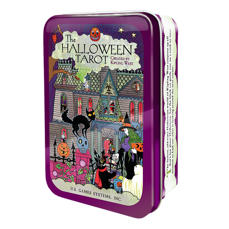 Halloween Tarot Deck in a Tin by Kipling West - Magick Magick.com
