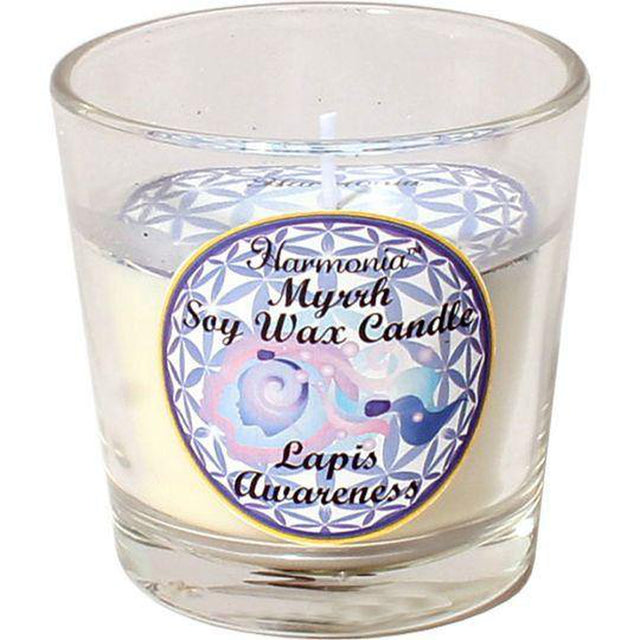 Harmonia Soy Gem Votive Candle - Awareness Lapis (Pack of 6) - Magick Magick.com
