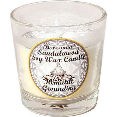 Harmonia Soy Gem Votive Candle - Grounding Hematite (Pack of 6) - Magick Magick.com
