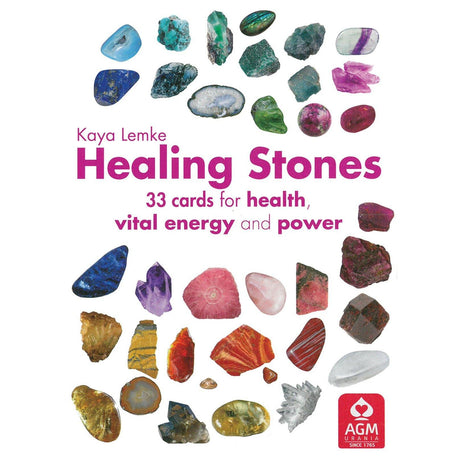 Healing Stones: 33 Cards for Health, Vital Energy and Power by Kaya Lemke - Magick Magick.com