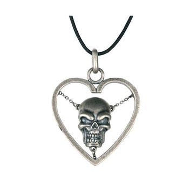 Heart Skull Pendant - Magick Magick.com