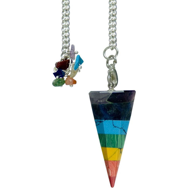 Hexagonal Pendulum - Chakra Stones - Magick Magick.com